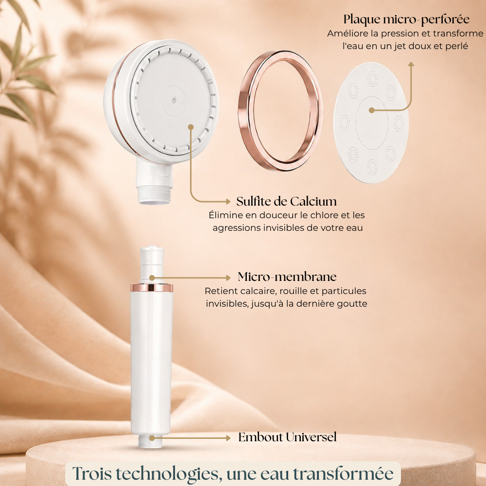 Pommeau de Douche Filtrant - Le Rituel Qui Vous Fait Rayonner